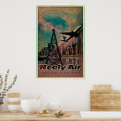 ニューリー航空ロゴポスター、大 ポスター (キッチン)