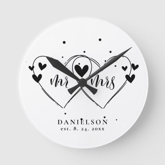 ニューリ結婚ーさ結婚ん ラウンド壁時計 (正面)