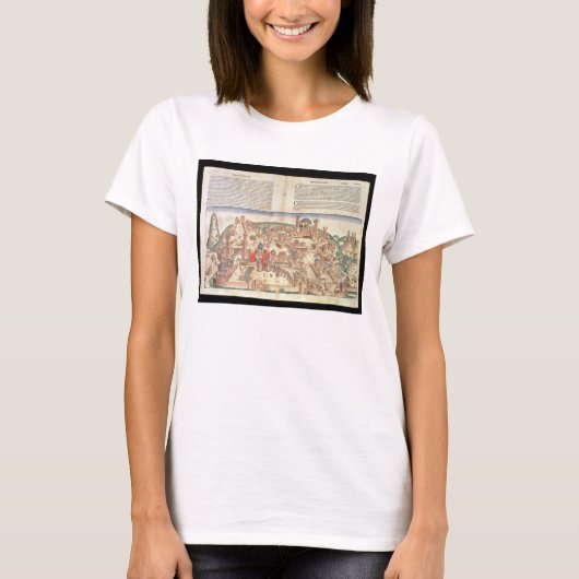 ニュールンベルクからエルサレムの都市のビュー Tシャツ (正面)