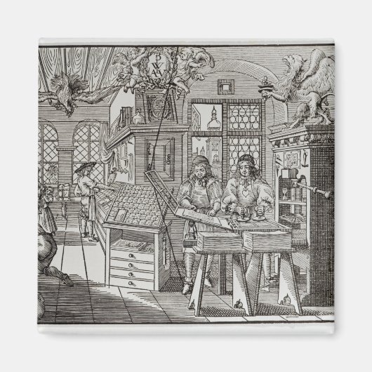 ニュールンベルクにおける印刷作品のインテリア マグネット (正面)