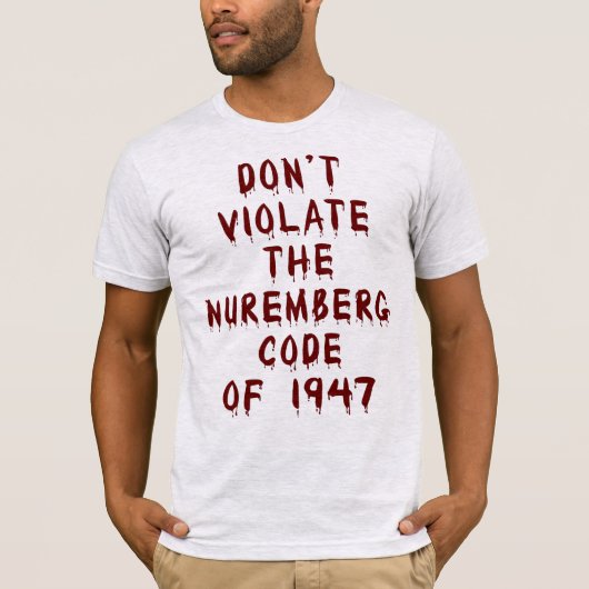 ニュールンベルクのコードハロウィーンTシャツに違反しない Tシャツ (正面)