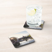 ニュールンベルクの古い中世の橋の上に日没 コースター (右側)