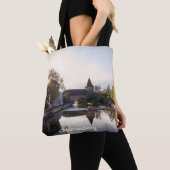 ニュールンベルクの古い中世の橋の上に日没 トートバッグ (クローズアップ)