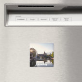 ニュールンベルクの古い中世の橋の上に日没 マグネット (インサイチュ (食洗機))