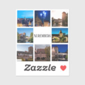 ニュールンベルクの風景 シール (シート)