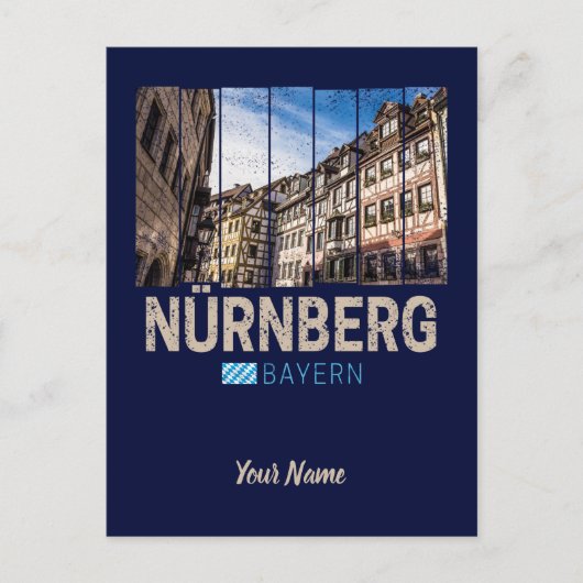 ニュールンベルクヴィンテージバヴァリアドイツ土産 シーズンポストカード (正面)