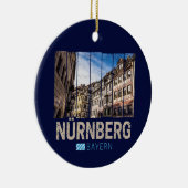 ニュールンベルクヴィンテージバヴァリアドイツ土産 セラミックオーナメント (右)