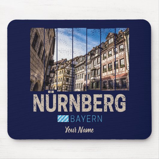 ニュールンベルクヴィンテージバヴァリアドイツ土産 マウスパッド (正面)