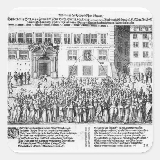 ニュールンベルク和平1649年9月25日 スクエアシール (正面)