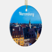 ニュールンベルク旧市街の夜景 セラミックオーナメント (右)