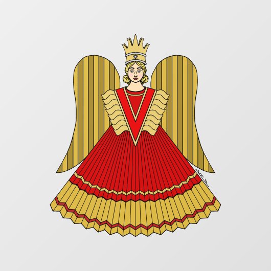 ニュールンベルク・クリスマスエンジェル ウィンドウサイン (シート)