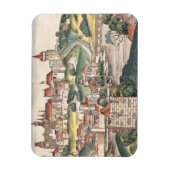 ニュールンベルク・クロンからプラハを見る鳥の眼差し マグネット (縦)