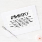 ニュールンベルク・コード1947 A. 1矩形ステッカー 長方形シール (封筒)
