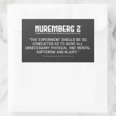 ニュールンベルク・コード1947 A. 4矩形ステッカー 長方形シール (バッグ)