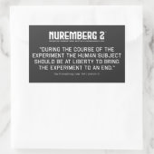 ニュールンベルク・コード1947 A. 9矩形ステッカー 長方形シール (バッグ)