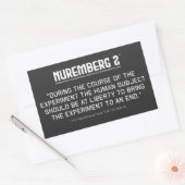 ニュールンベルク・コード1947 A. 9矩形ステッカー 長方形シール (封筒)