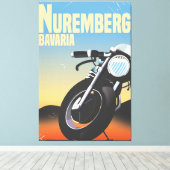 ニュールンベルク，バイエルバイバイバイビンテージ旅行サイト キャンバスプリント (インサイチュ (ウッドフロア))