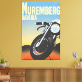 ニュールンベルク，バイエルバイバイバイビンテージ旅行サイト キャンバスプリント (インサイチュ (リビング))