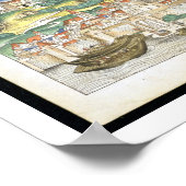 ニュールンベルクChからのコンスタンスの鳥瞰図 ポスター (角)