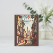 ニュールンベルクGermanyトラベルアートヴィンテージ ポストカード (スタンド正面)