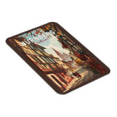 ニュールンベルクGermanyトラベルアートヴィンテージ マグネット (右側)