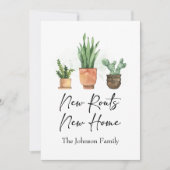 ニュールーツ引っ越しましたニューホームテラコッタ 案内状 (正面)