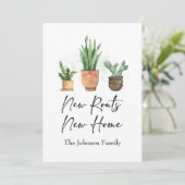 ニュールーツ引っ越しましたニューホームテラコッタ 案内状 (スタンド正面)