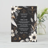 ニューレトロボホスタジオクリエイティブ図解入りの、写真付きのズ結婚 招待状 (スタンド正面)