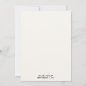 ニューレースフローラゴールドフォイルエンボスブライダルシャワー 招待状 (裏面)