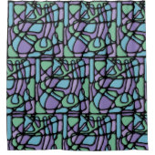 ニューロアートステンドグラス シャワーカーテン (正面)