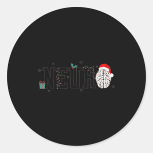 ニューロクリスマス神経内科休日神経科学看護 ラウンドシール