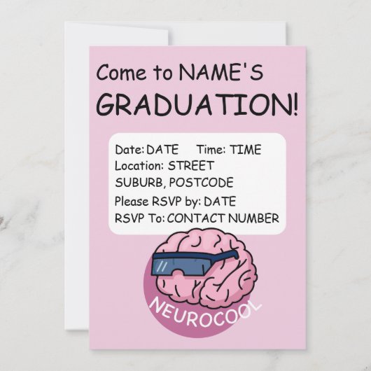 ニューロクール 招待状 (裏面)