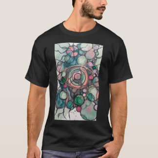 ニューログラフィックアート ユニセックスTシャツ 抽象的で有機的なデザイン Tシャツ