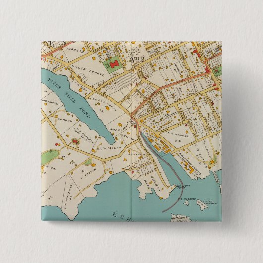 ニューロシェル， NY 缶バッジ (正面)