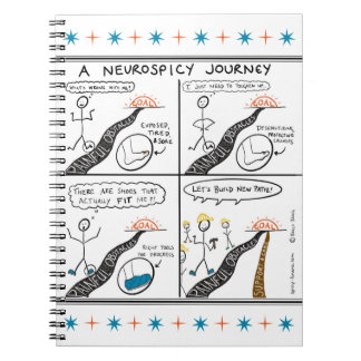 ニューロスパイシーな大人とティーンのためのジャーナル/ノートブック ノートブック