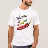 ニューロスパイシーへようこそ(ブラック文字) Tシャツ (正面)