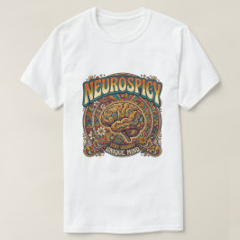 ニューロスパイシー・ブレイン | グルーヴィーレトロサイケデリックTシャツ Tシャツ