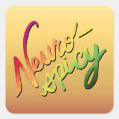 ニューロスパイシー(手文字グラデーション文字) スクエアシール (正面)