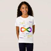 ニューロダイバーシティのドット Tシャツ (正面フル)