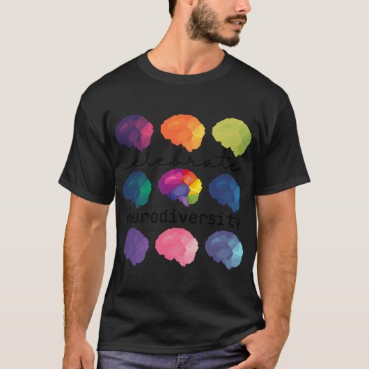 ニューロダイバーシティを祝おう フレンド Tシャツ (正面)