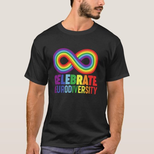 ニューロダイバーシティを祝おう Tシャツ (正面)