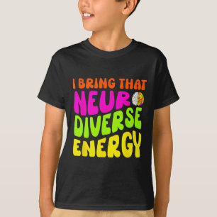 ニューロダイバーシティシャツ自閉症Adhd Asdニューロダイバーシティ Tシャツ