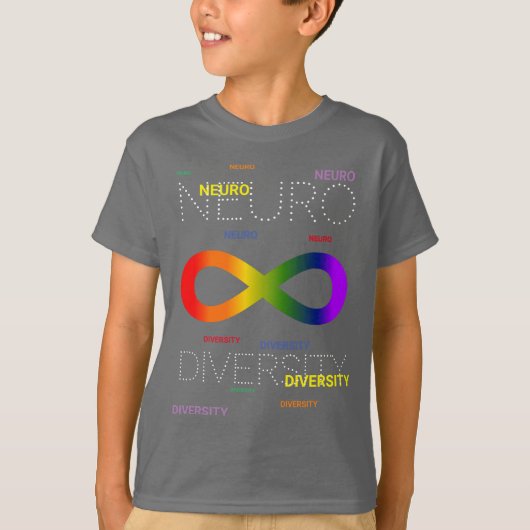 ニューロダイバーシティドット(濃) Tシャツ (正面)