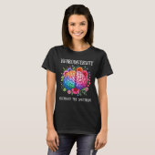 ニューロダイバーシティブレインADHD認識度Asd自閉症 Tシャツ (正面フル)