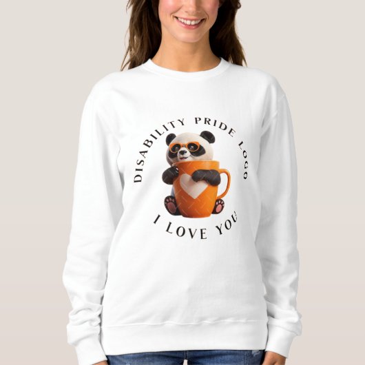 「ニューロダイバーシティプライドシャツ | 自閉症 スウェットシャツ (正面)