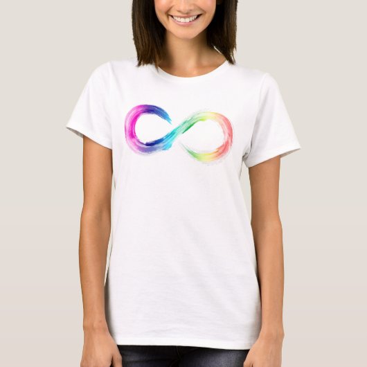 ニューロダイバーシティライトレインボー Tシャツ (正面)