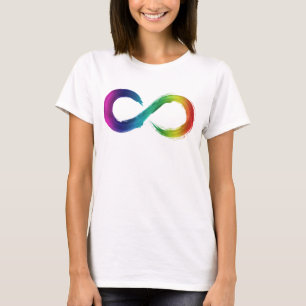 ニューロダイバーシティ虹無限シャツ Tシャツ