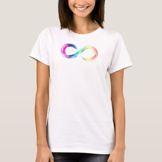 ニューロダイバーシティ虹 Tシャツ (正面)