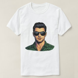ニューロダイバーシティ ポップアート男性 ADHD 自閉症 プライド Tシャツ