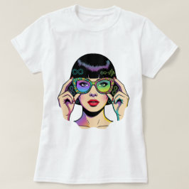 ニューロダイバーシティ(神経多様性) 無限大シンボル ポップアート 女性 Tシャツ